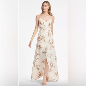 SACHIN + BABI Dress Size 4 Evening Gown NEW Abby Gown Eggshell Venetia Petals